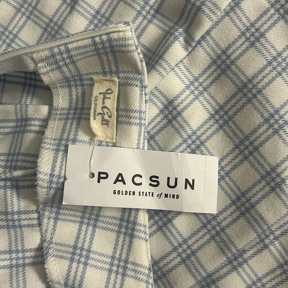 Pacsun blue and white plaid skirt new with tags - Picture 4 of 5